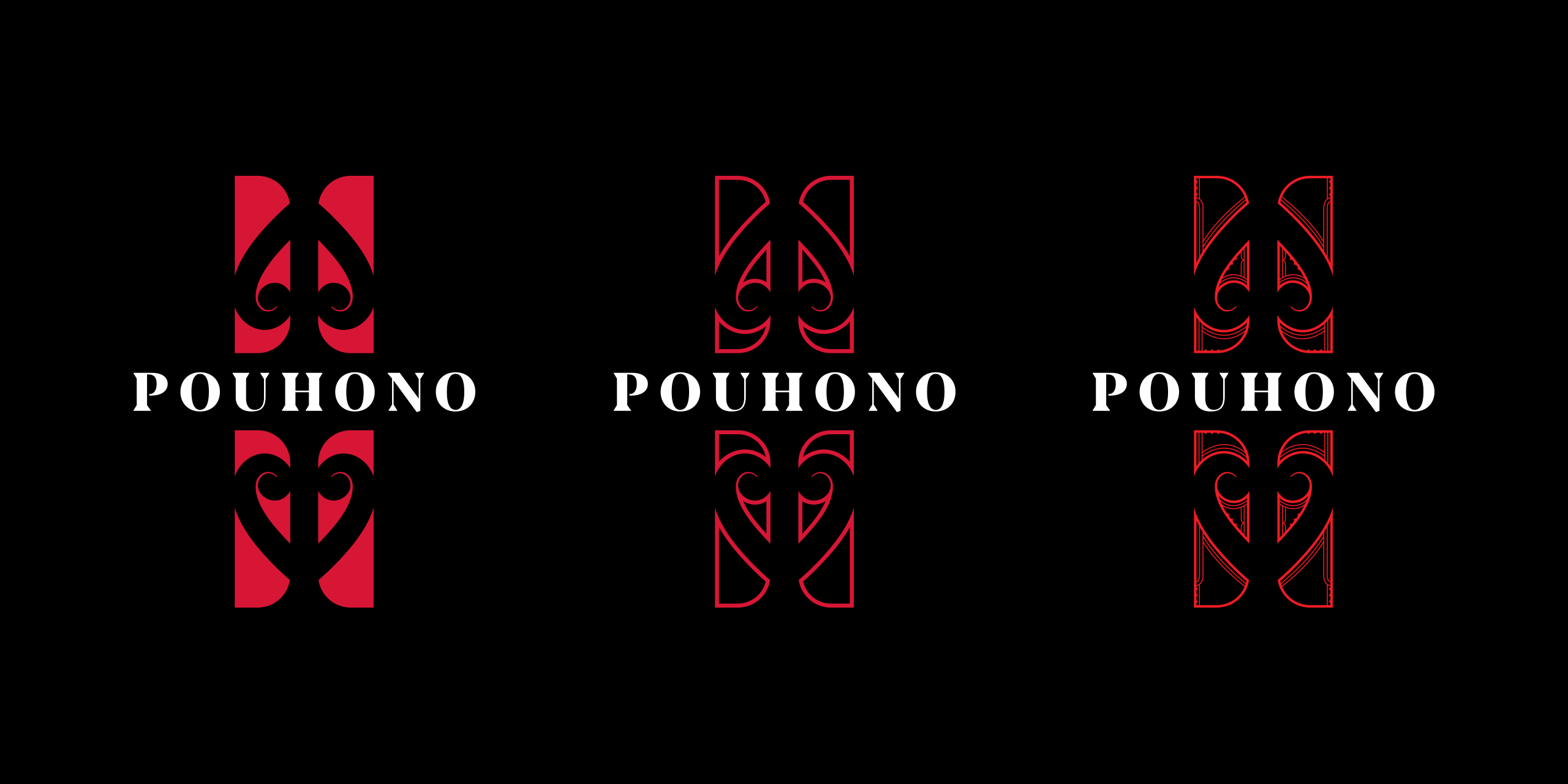 Pouhono_Logo_Steps_SixOneNine